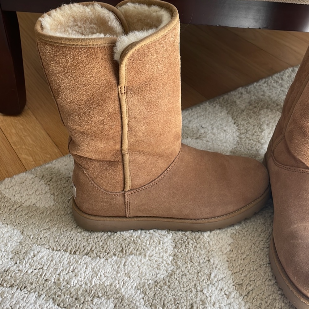 Women’s Ugg Skinny Boots Size 6 Chestnut - Picture 2 of 8